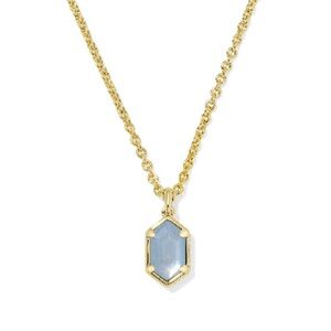 🎈SOLD!🎈Kendra Scott Hallie Short Pendant Necklace Sky Blue Mother of Pearl NWT